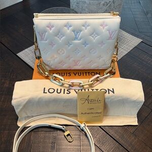 Louis Vuitton Monogram Embossed Milky Way Coussin BB